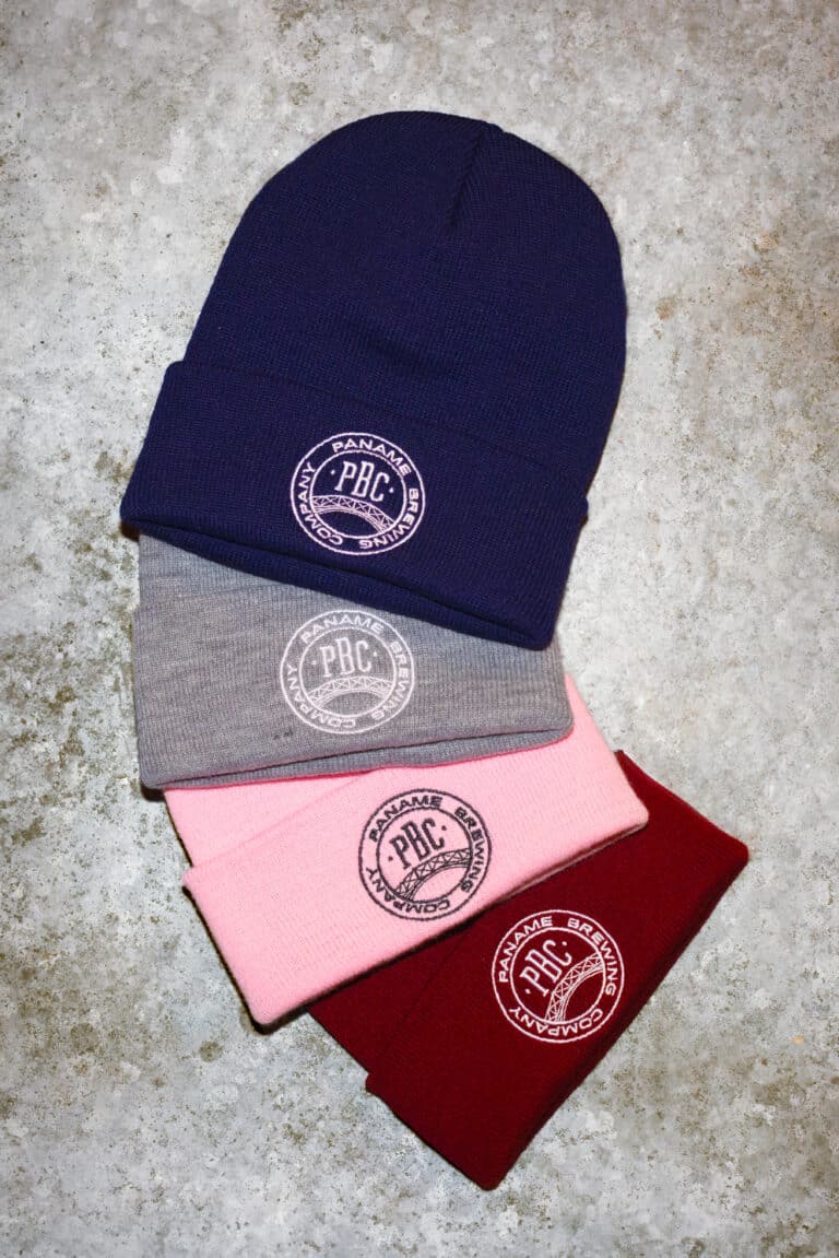 Bonnets PBC logo noir bordeaux rose gris bleu marine